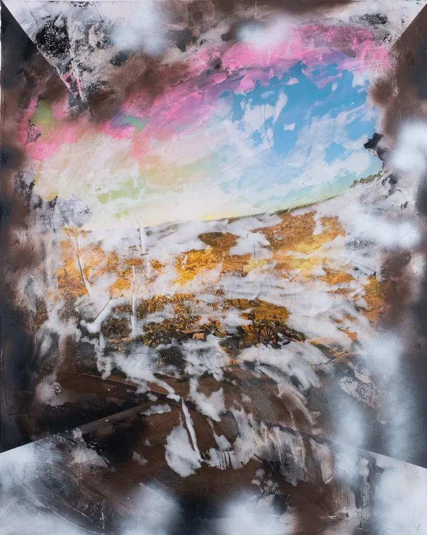 Baker Cyclorama Acrylicspraypaintresinpaperplasteroncanvas 50x40in 2026 Hires 2